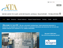 Tablet Screenshot of animaltransportationassociation.org